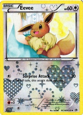 Eevee Holo RC14/RC25 Legendary Treasures: Radiant Collection HP