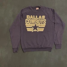 Dallas Cowboys Navy Blue Sweatshirt L Garan Inc Officially Licensed Made In USA