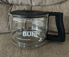 BUNN Coffee Maker 10 Cup Decanter Pot Carafe Glass Black Lid