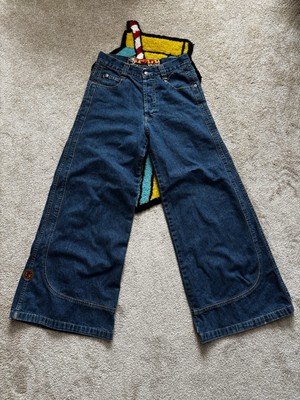 Vintage Kik Girl Kikwear JNCO 90 s Wide-Leg Denim Jeans Size 28