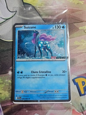 Suicune 026/094 EBGAMES - Pokemon TCG Phantasmal Flames 2025 Promo SEALED FRENCH