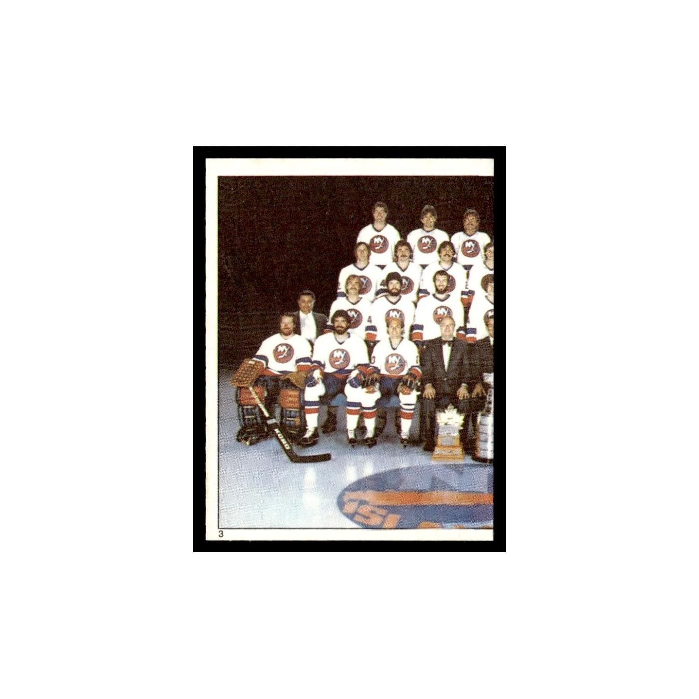 Stanley Cup Final #3 Hockey Cards 1982 Topps Stickers trading card — raw and PSA graded price guide