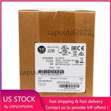 Allen-Bradley 22B-D6P0N104 PowerFlex 40 2.2KW/3.0HP AC Drive US Free Tax