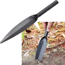 Willow Leaf-Shaped Garden Trowel Tool 12-Inch Hand Shovel High-Carbon Steel Mate