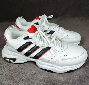Adidas Mens White Sneakers Size 8.5 PWJ 001004‎ 2019 Adidas Mens PWJ 001004 Lace Up White Sneaker Sneaker  main image 2