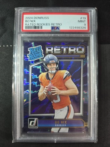2024 PANINI DONRUSS RATED ROOKIES RETRO BO NIX #19 PSA 9