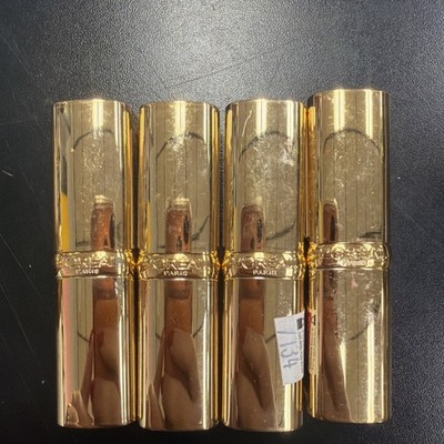 (4) Loreal Colour Riche Lipstick New In Packaging 0.13 oz Each 189 Ambitious Red