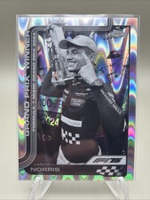 Lando Norris #98 2025 Topps Chrome F1  B&W Raywave Refractor