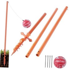 Tetherball Pole Set with Ball and Rope, 99in Tetherball Set with Ground Base,