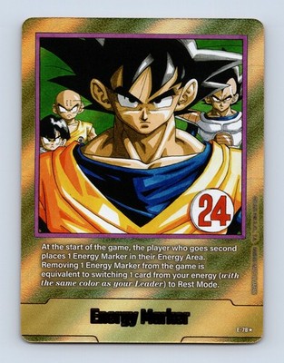 Energy Marker E-78 Gold Manga Booster 02 Dragon Ball Card English