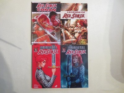 4x Red Sonja Comic Sammlung English 2x Immortal * Legends of  * Conan HC  NP 80$