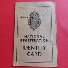 National Identity Card, Rugeley, Staffordshire