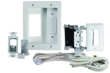 Legrand, Home Office & Theater, In Wall TV Power Kit, White, 6ft Length, HT22...