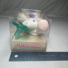 White with pink Unicorn WubbaNub Infant Baby Plush Pacifier for 0-6 Months