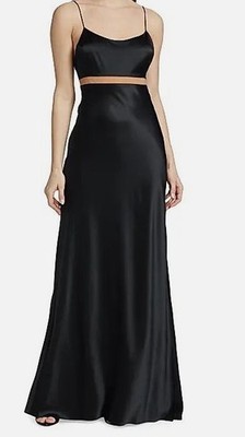 Cami NYC Women's Black Zella Silk-Blend Gown Size 4 | eBay