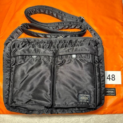 #ad PORTER Tanker YOSHIDA Shoulder Bag L Size 2 Layer Black Japan $158.00