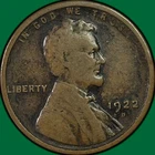 1922-D Lincoln Wheat Cent Fine F Coin #41183