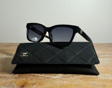 CHANEL 5417 Urban Vintage Square Sunglasses 54mm Black/Gray Lens 100 UV