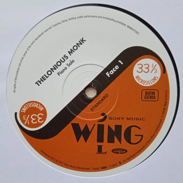 Thelonious Monk - Piano Solo (LP, RE, RM) (Very Good Plus (VG+)) - Image 3 of 4