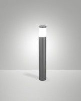 Wegeleuchte AußEn Weiß Dunkelgrau Aluminium H:65 Cm IP54 E27 Wegelampe Hof