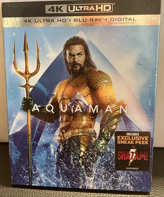 Aquaman 4K Ultra HD + Blu-ray + Slipcover Jason Momoa + Willem Dafoe UHD