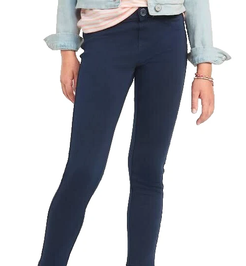 New Childrens Place Girls Navy Blue Stretch Ponte Knit Pull On Pants Size 5