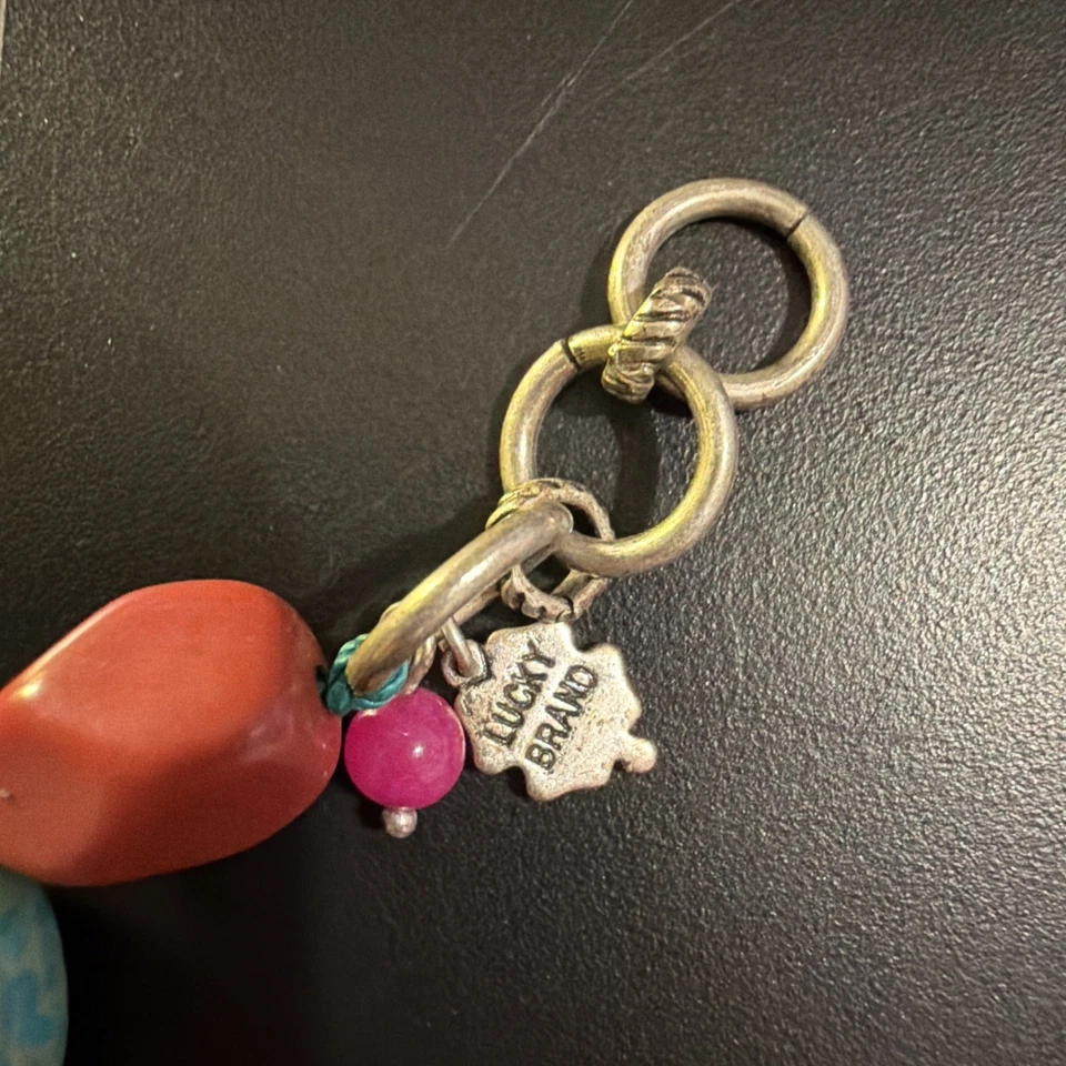 "Brazalete de palanca de piedras semipreciosas marca Lucky 8"" - Boho Southwest" Foto 4 de 4