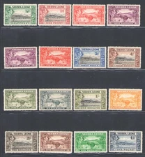1938-44 Sierra Leone - Stanley Gibbons No. 188/200 - MNH**