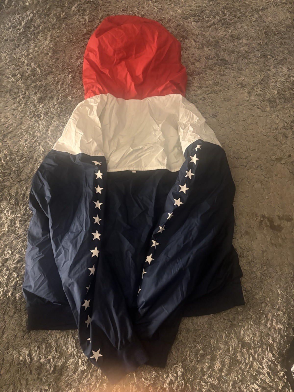 SACAI X NIKE Giacca Nike Track Uomo Taglia Large Full Zip Rosso Bianco Blu Atletica