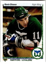 1990-91 Upper Deck #266 Kevin Dineen Hartford Whalers NHL Hockey