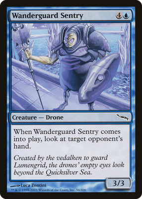 Wanderguard Sentry #56 (LP) Mirrodin MRD Magic MTG