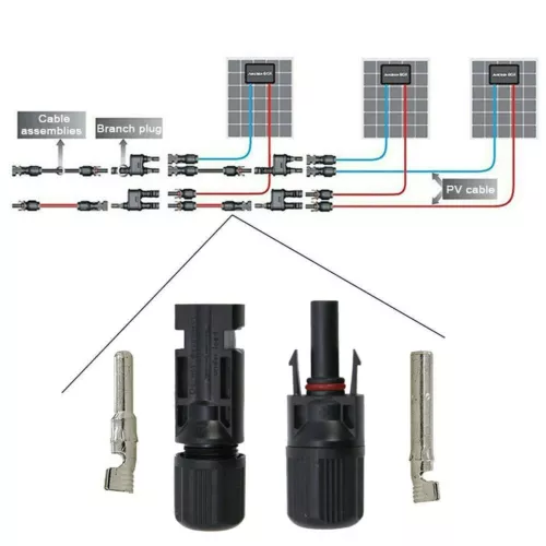Panel Solar Y/T Rama Cable Conexión Impermeable Adaptador Extensión Envío Gratis - Imagen 14 de 21