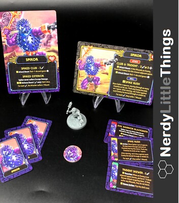 Clash for Eternia Kickstarter - Masters of the Universe - Spikor Figure & Cards