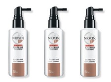 Nioxin System 3 Scalp  Hair Treatment for Colored Hair- 3.38oz Pack of 3 