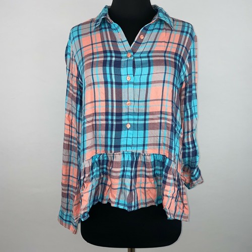 Express Womens S Multicolor Plaid 