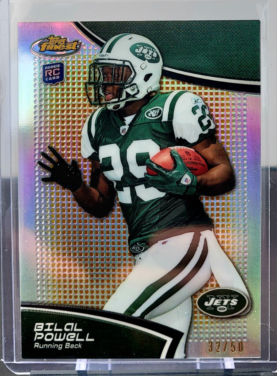 Bilal Powell Finest #33 Gold Refractor