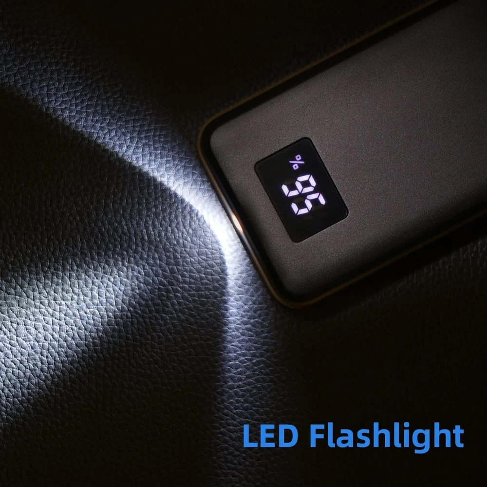 20000mAh Power Bank with 22.5W Fast Charging Portable Charger USB Input for Quick Device Recharge