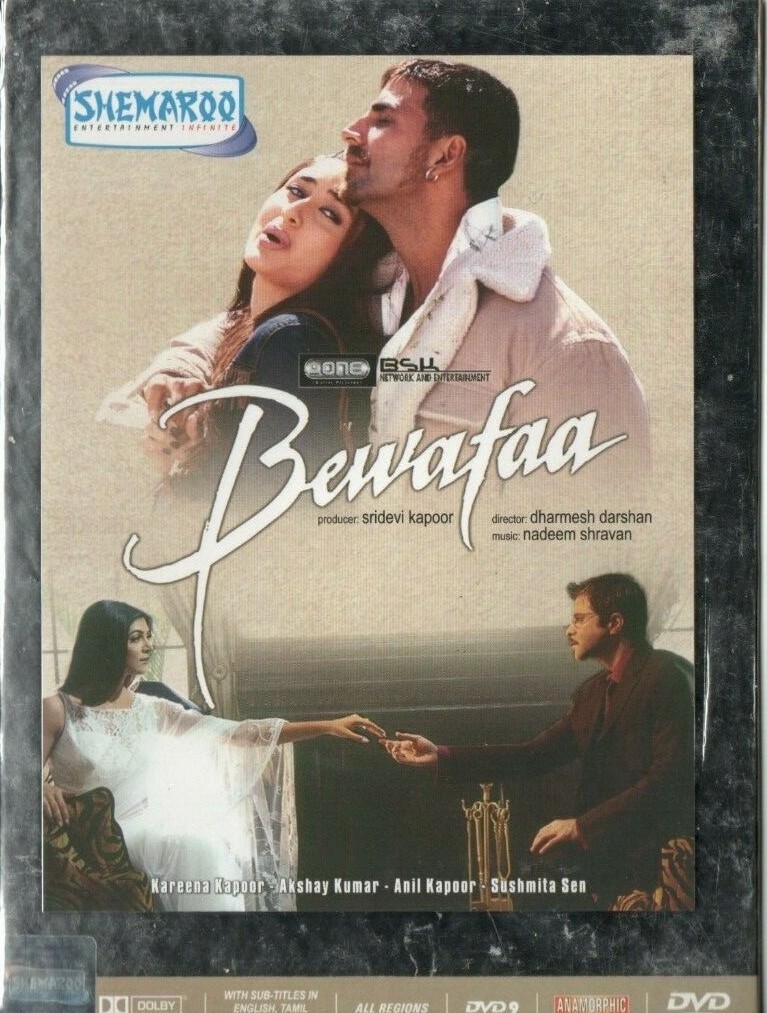 BEWAFAA SHEMAROO BOLLYWOOD DVD Anil Kapoor, Akshay Kumar