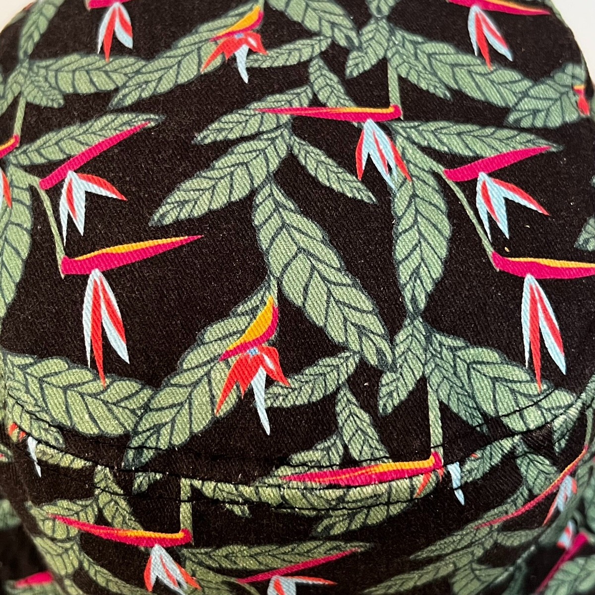 Urban Outfitters Black Tweed Newsboy Bucket Hat with colorful Flowers OS patchwork hat products for sale | eBay main image 4