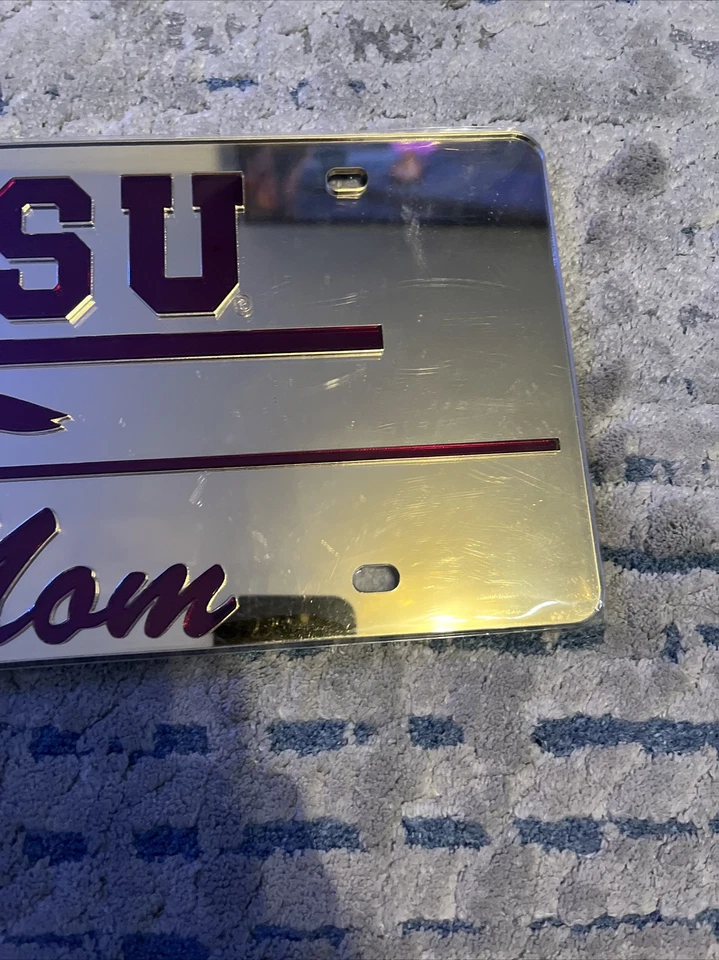 NUEVO Oro FSU FLORIDA STATE MOM Placa Espejada Etiqueta Coche Seminoles Oficiales Foto 4 de 4