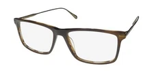 JOHN VARVATOS V403 EYEGLASS FRAME/GLASSES RECTANGULAR SHAPED LENSES OPTICAL MENS