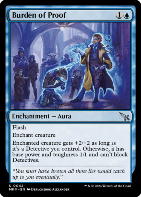 x4 Burden of Proof MKM MTG 42 UNCOMMON M/NM 4x