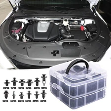 300pcs Car Fastener Clip Mixed Kit Body Push Retainer Pin Rivet Bumper Door Trim