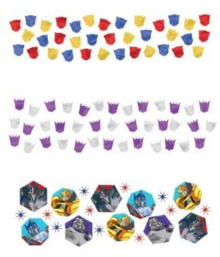 TRANSFORMERS Prime FELIZ CUMPLEAÑOS Fiesta MESA CONFETI 1 Pack 3 Estilos Foto 2 de 3