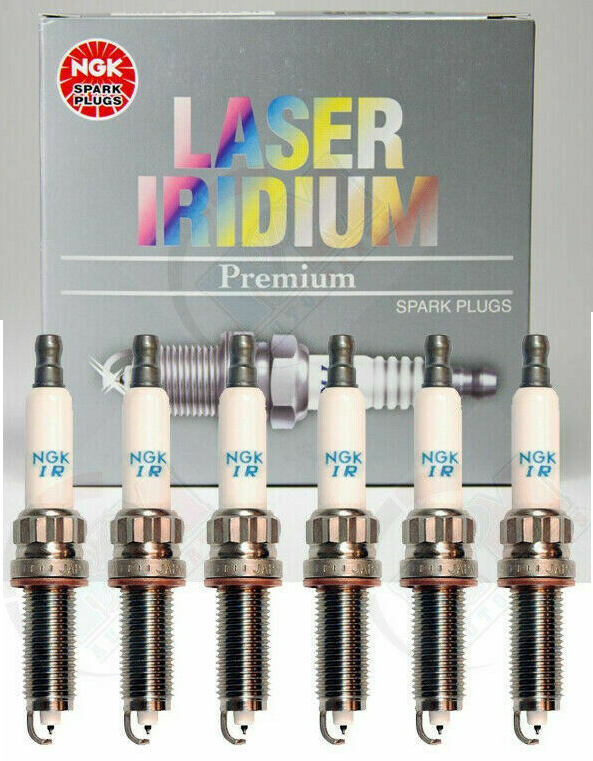 Set of 6 NGK Laser Iridium Spark Plugs SILZKBR8D8S 97506 For BMW