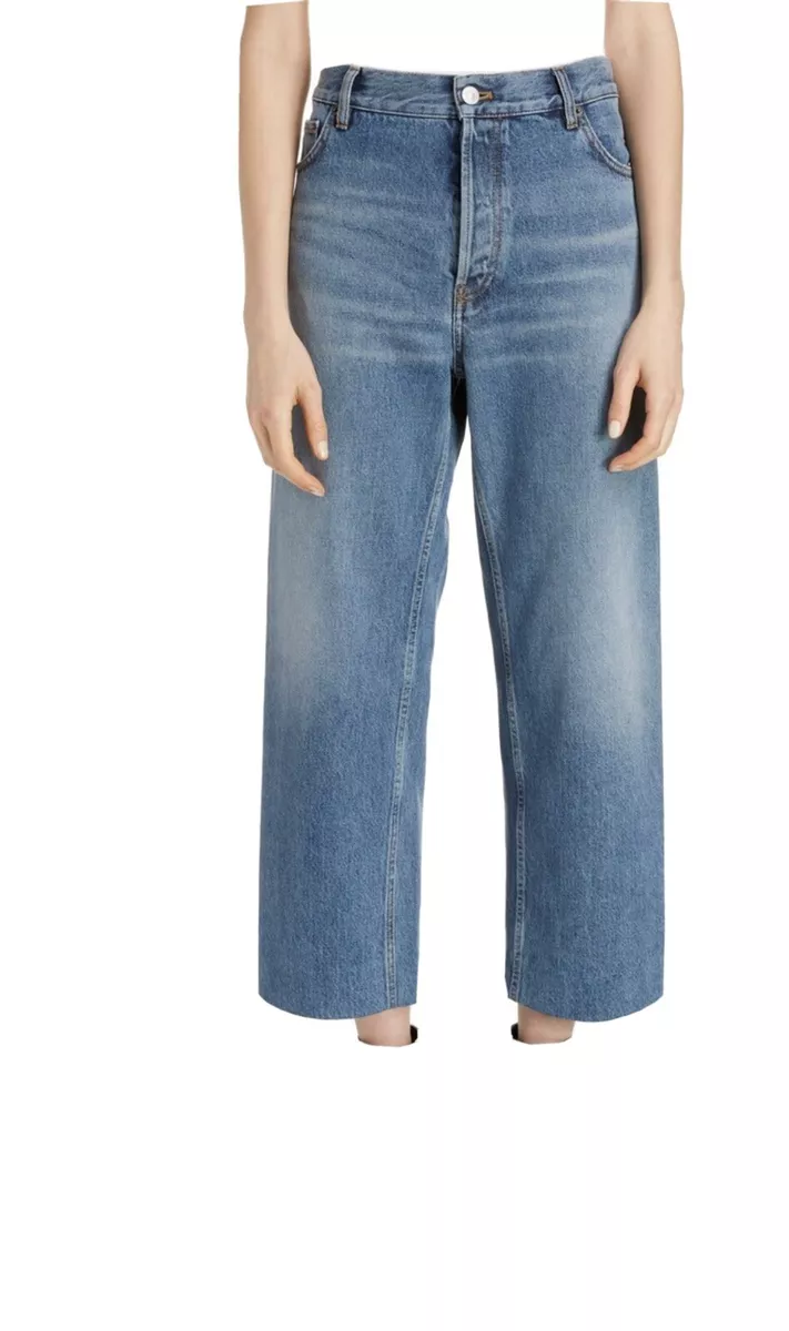 Balenciaga Cropped Wide Leg Jeans size 26 eBay