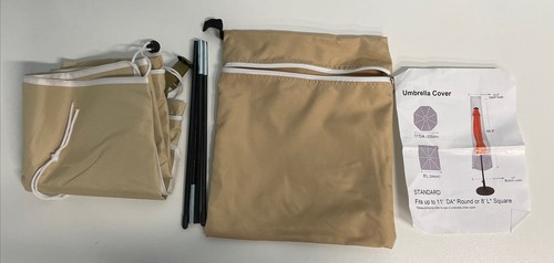 Patio Umbrella Cover Standard (Fits up to 11' Dia Round or 8' L Square) Khaki Ta