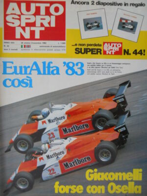 Autosprint 43 1982 Rosberg Special. EuroAlfa: Giacomelli vielleicht mit Osella sc.5