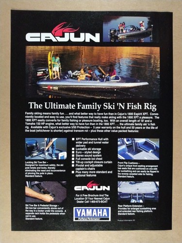 1992 Cajun 1800 XPT Boot Vintage Druck Anzeige