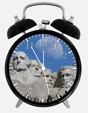 Mount Rushmore National Memorial Alarm Desk Clock 3.75" Home Office Decor E337